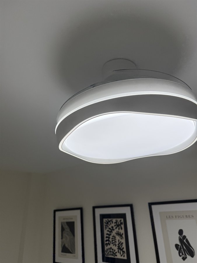 Plafón LED nuevo instalado en el techo